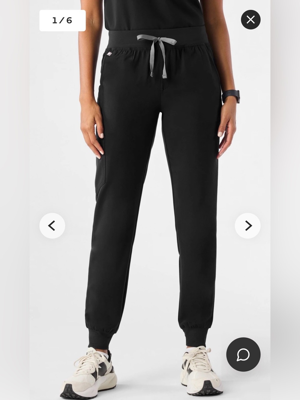 Figs Women’s Zamora Jogger Scrub Pant Black Size Small NWOT